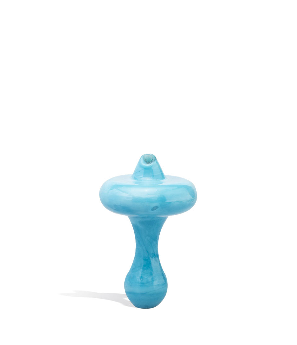 Colored Thermal Carb Cap glass carb cap dab rig on white background