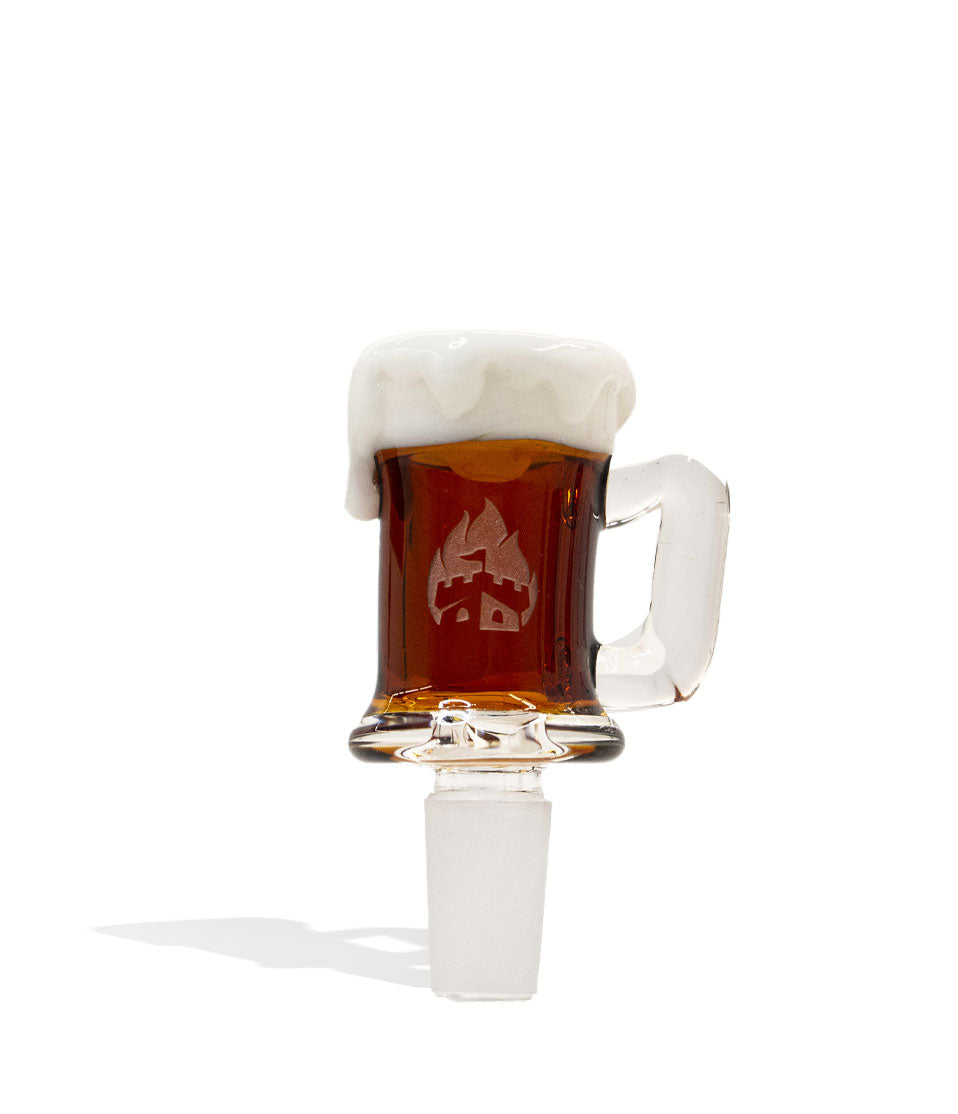 Empire Glassworks Beer Mug 14mm Bowl glass bowl piece bong on white background