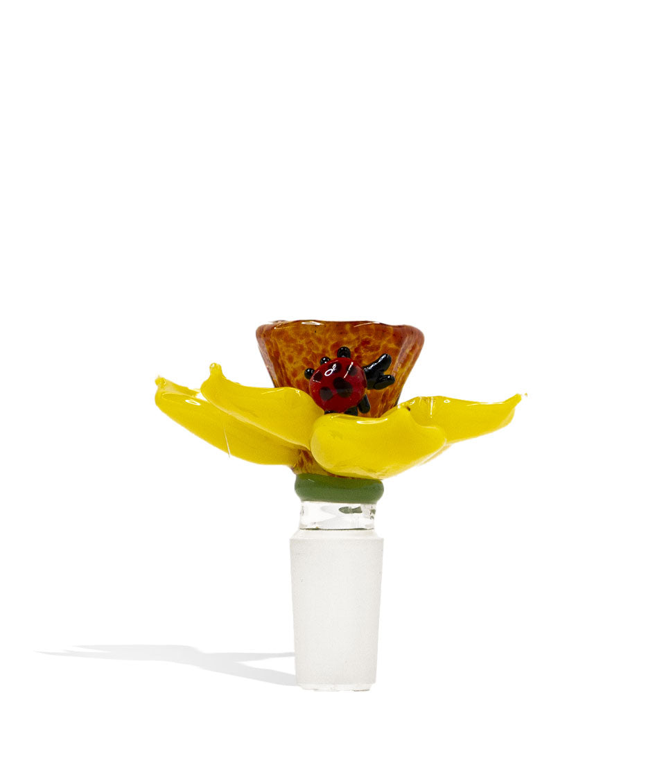 Empire Glassworks Daffodil 14mm Bowl glass bowl piece bong on white background