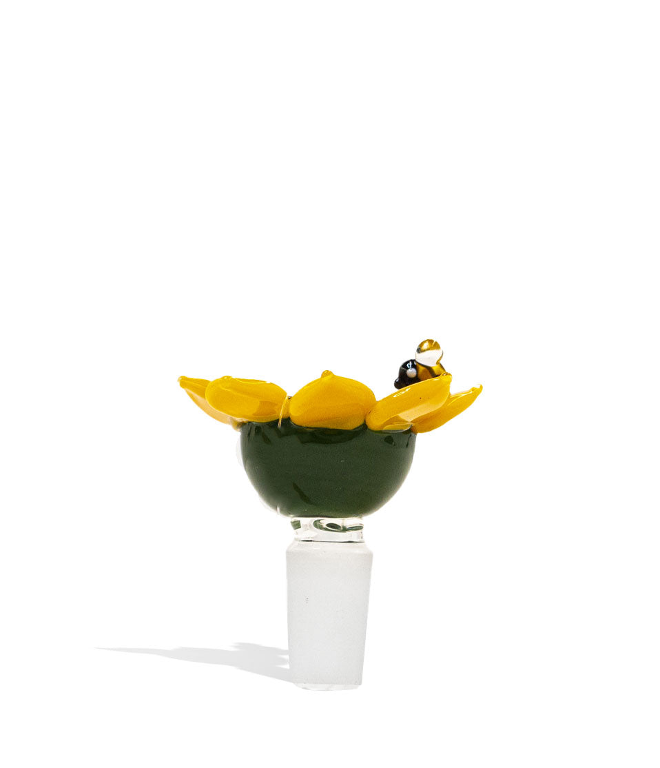 Empire Glassworks Sunflower 14mm Bowl glass bowl piece bong on white background