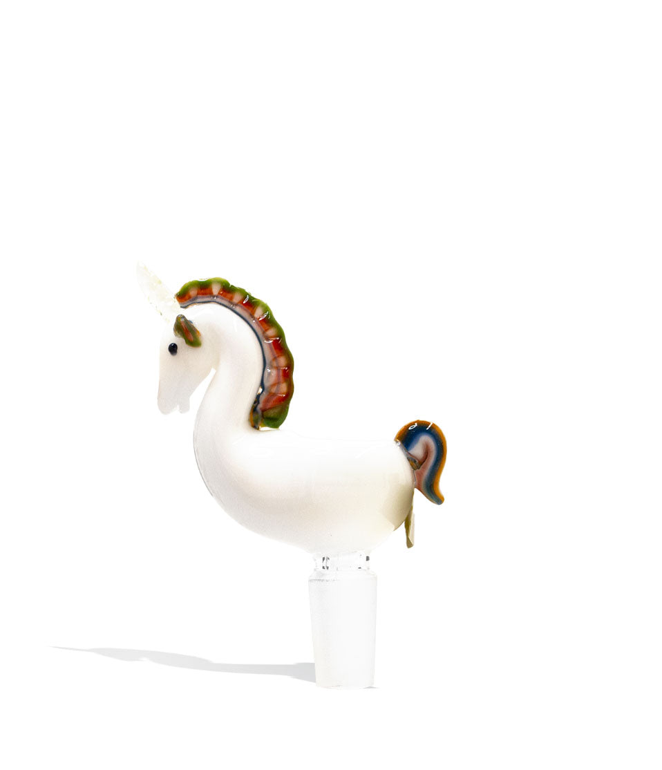 Empire Glassworks UV Unicorn 14mm Bowl glass bowl piece bong on white background