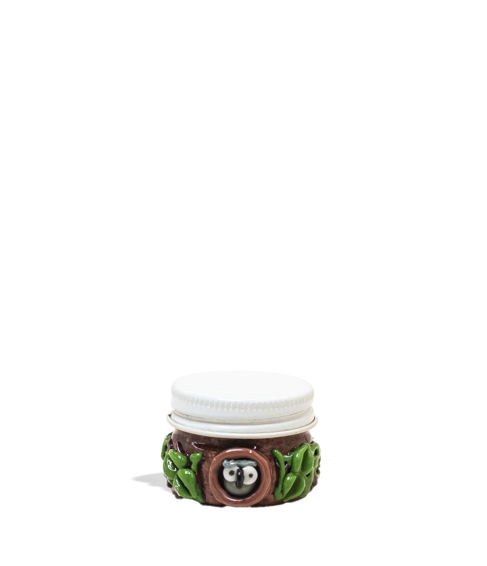 Empire Glassworks Hootie Terp Jar stash storage accessory on white background