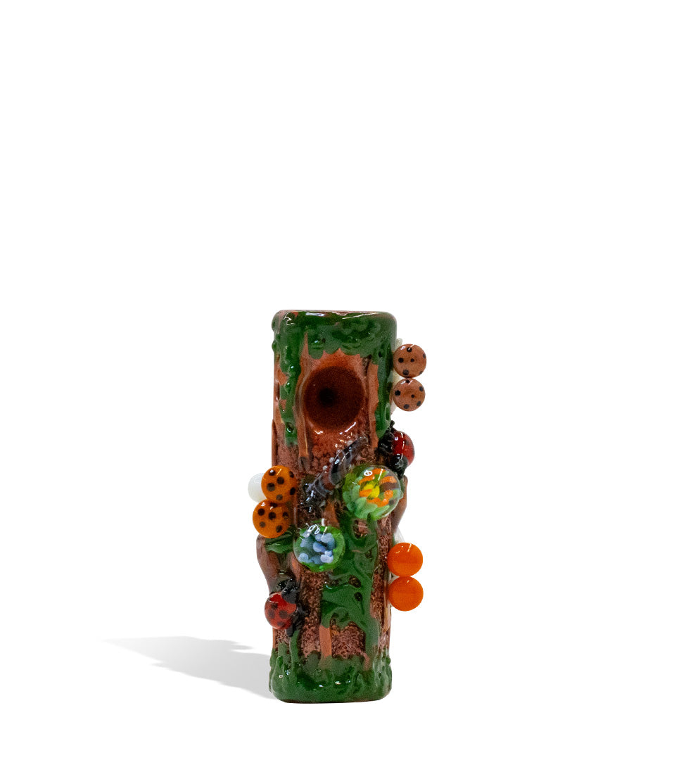 Empire Glassworks Mossy Log Dry Hand Pipe glass hand pipe on white background