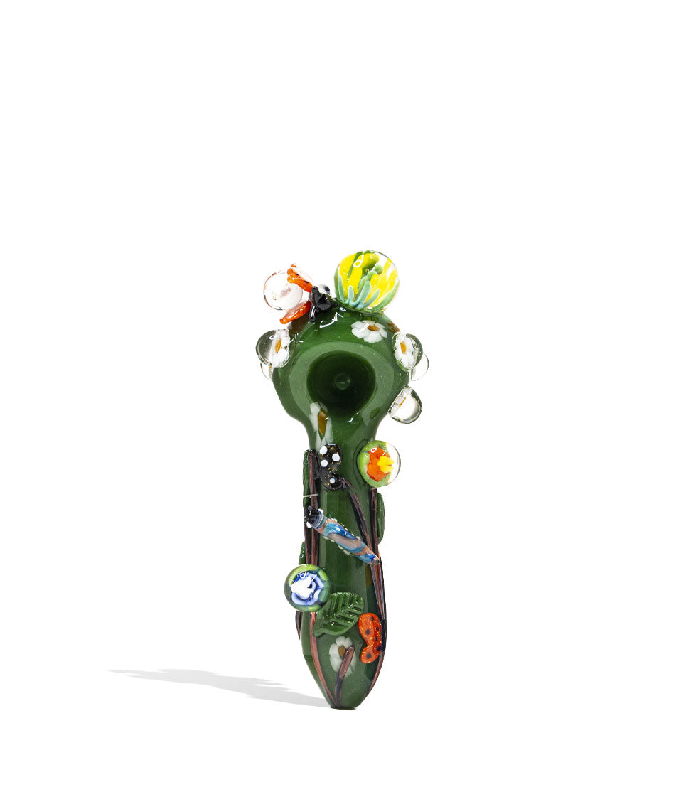 Empire Glassworks Garden Critters Spoon Hand Pipe glass hand pipe on white background