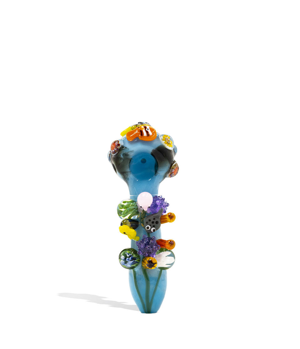 Empire Glassworks Great Barrier Reef Spoon Hand Pipe glass hand pipe on white background