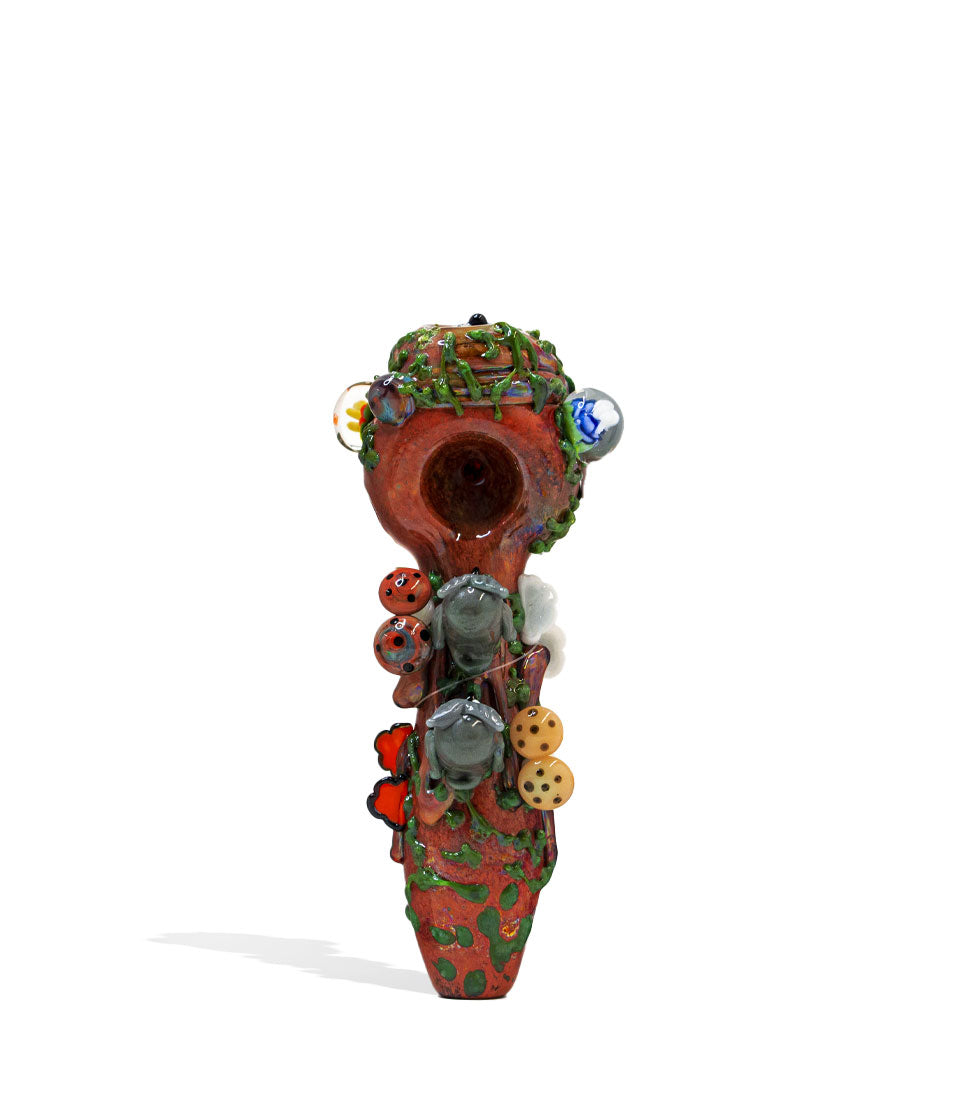 Empire Glassworks Hootie's Forest Spoon Hand Pipe glass hand pipe on white background