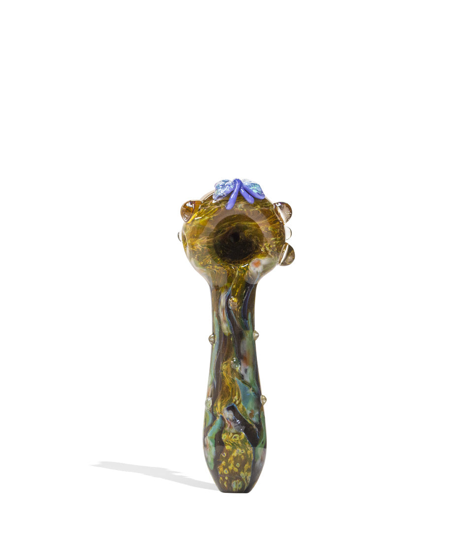 Empire Glassworks Viola Butterfly Spoon Hand Pipe glass hand pipe on white background