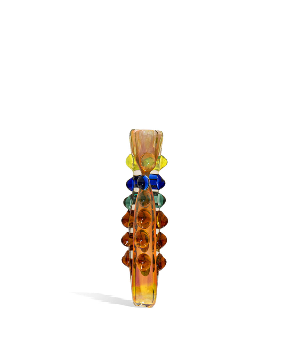 Fancy Marble Chillum glass chillum one hitter on white background