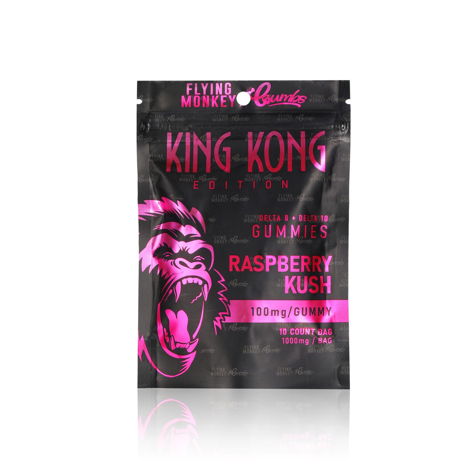 Flying Monkey X Crumbs King Kong Gummies Raspberry Kush
