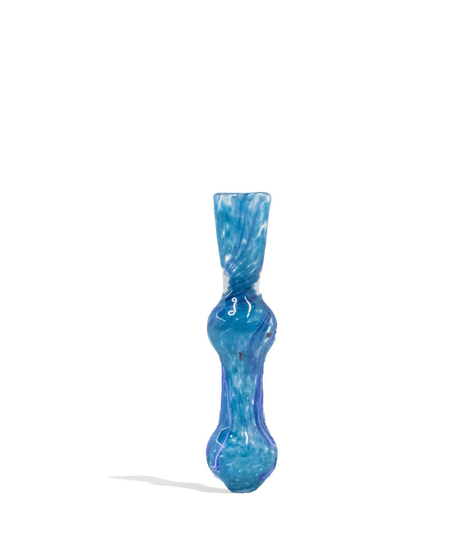 Frit and Art Chillum glass chillum one hitter on white background