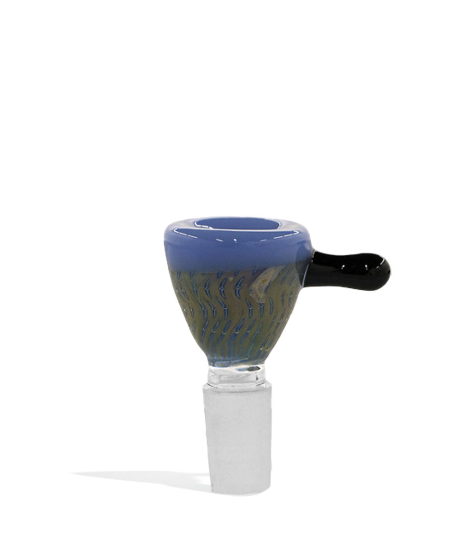 Full Colored Bowl with Clear Joint and Colored Edge glass bowl piece bong on white background