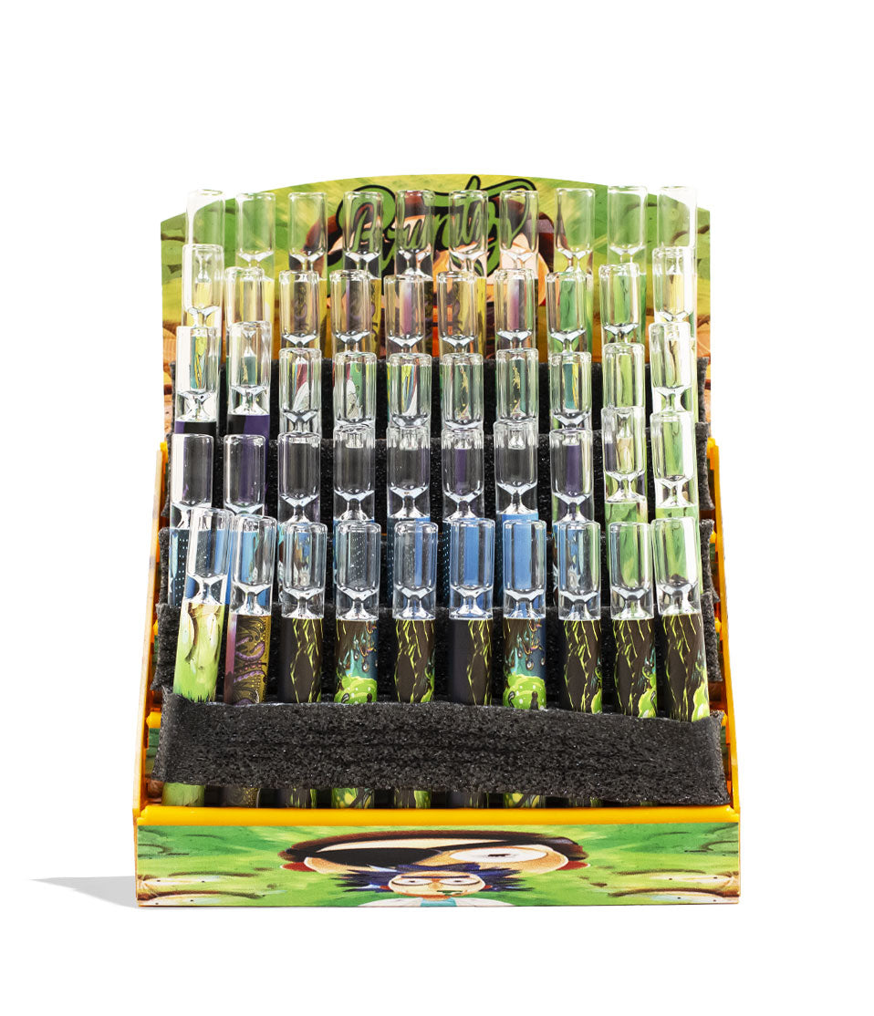 Glass Chillum 50pk glass chillum one hitter on white background