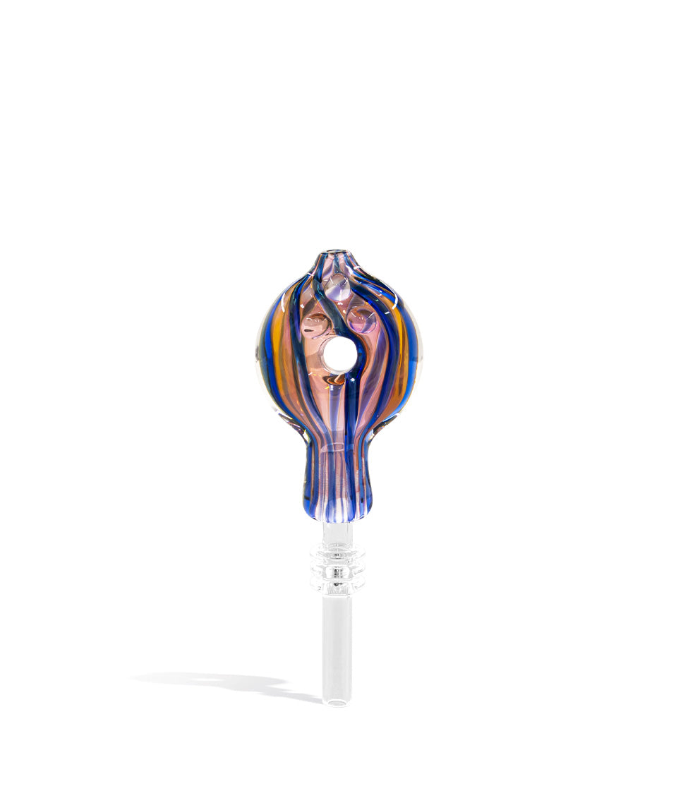 Gold Fumed 10mm Nectar Straw with 10mm Stainless Tip nectar collector concentrate on white background