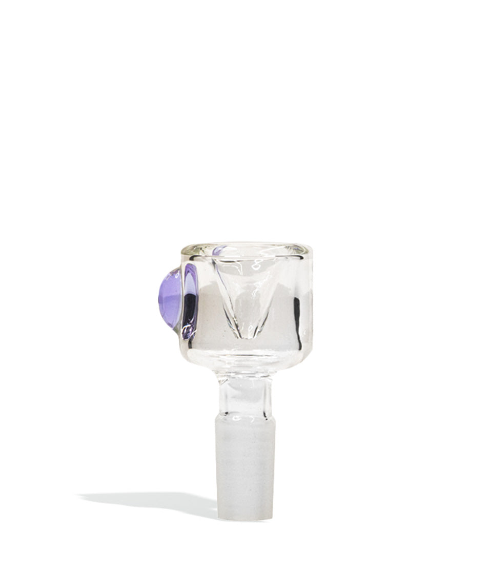 Ground Glass Bowl with Colored Marble on Clear Bowl glass bowl piece bong on white background