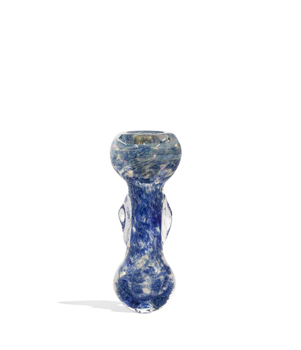 Heavy Chillum glass chillum one hitter on white background