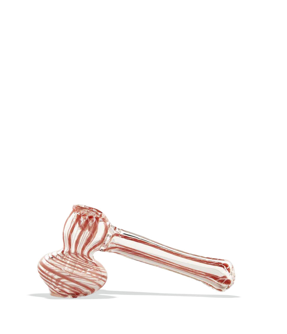 Mini Hammer Bubbler glass bubbler pipe on white background