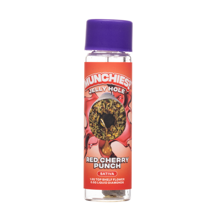 Munchies Jelly Hole Pre-Rolls - Red Cherry Punch