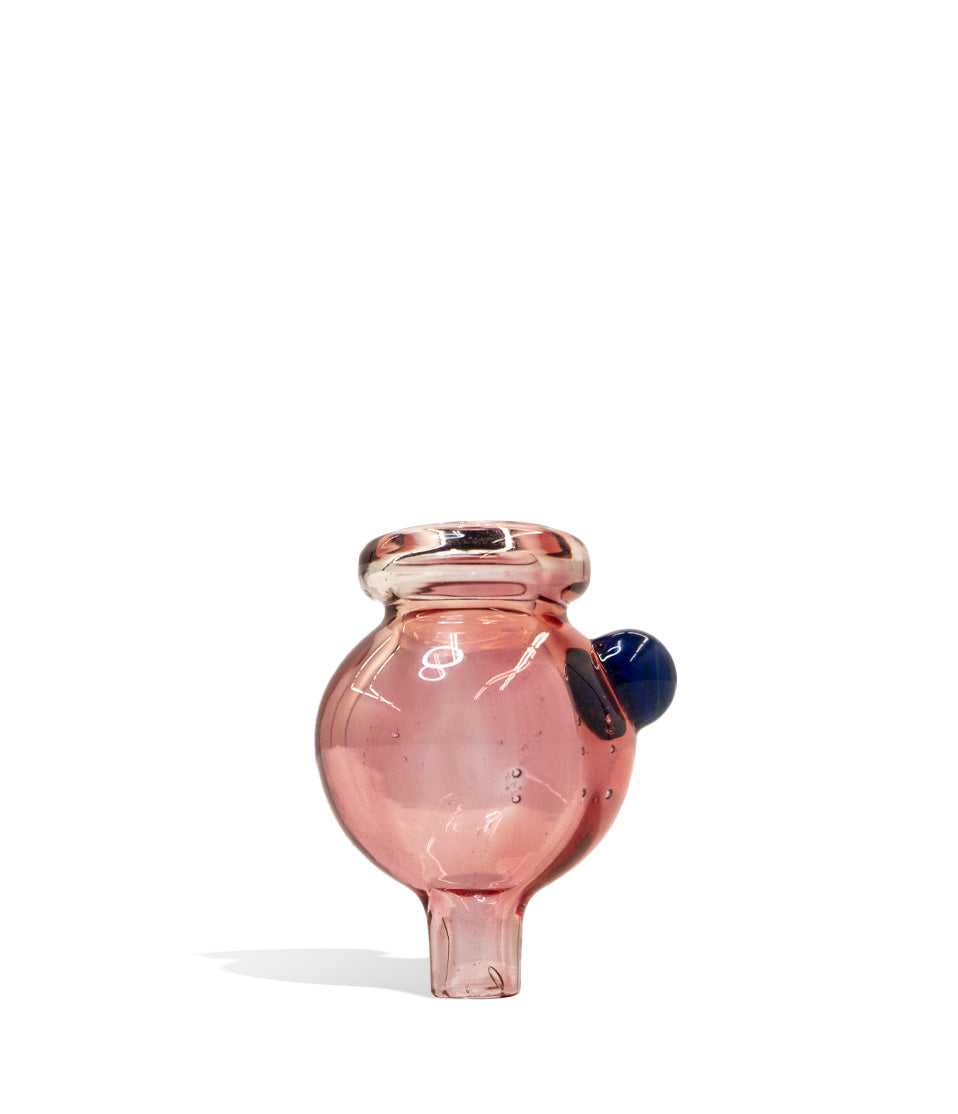 US Colored Glass Carb Cap with Colored Marble glass carb cap dab rig on white background