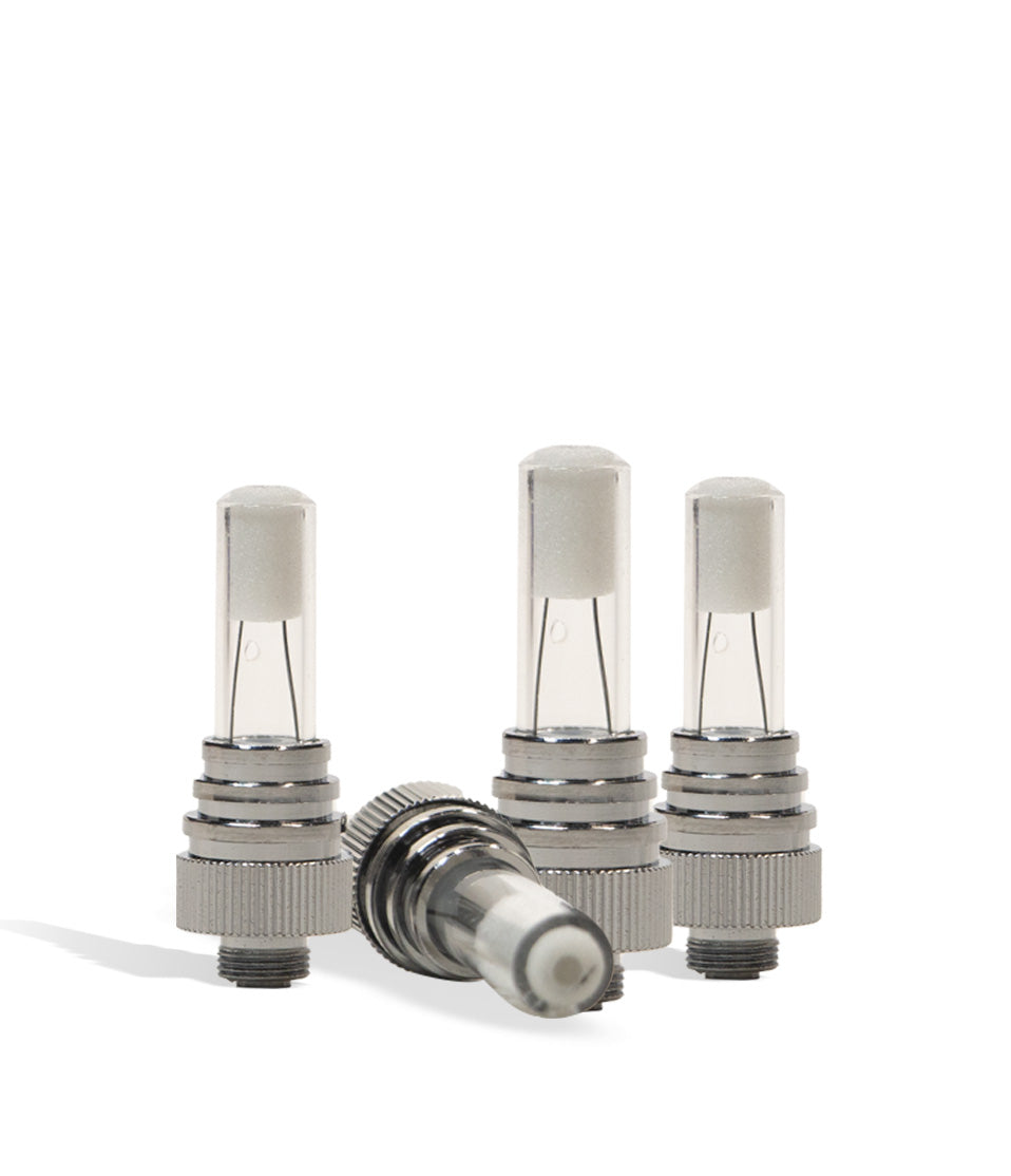 Lookah Seahorse V See Through Quartz Coil 4pk replacement coil for Lookah vape on white background