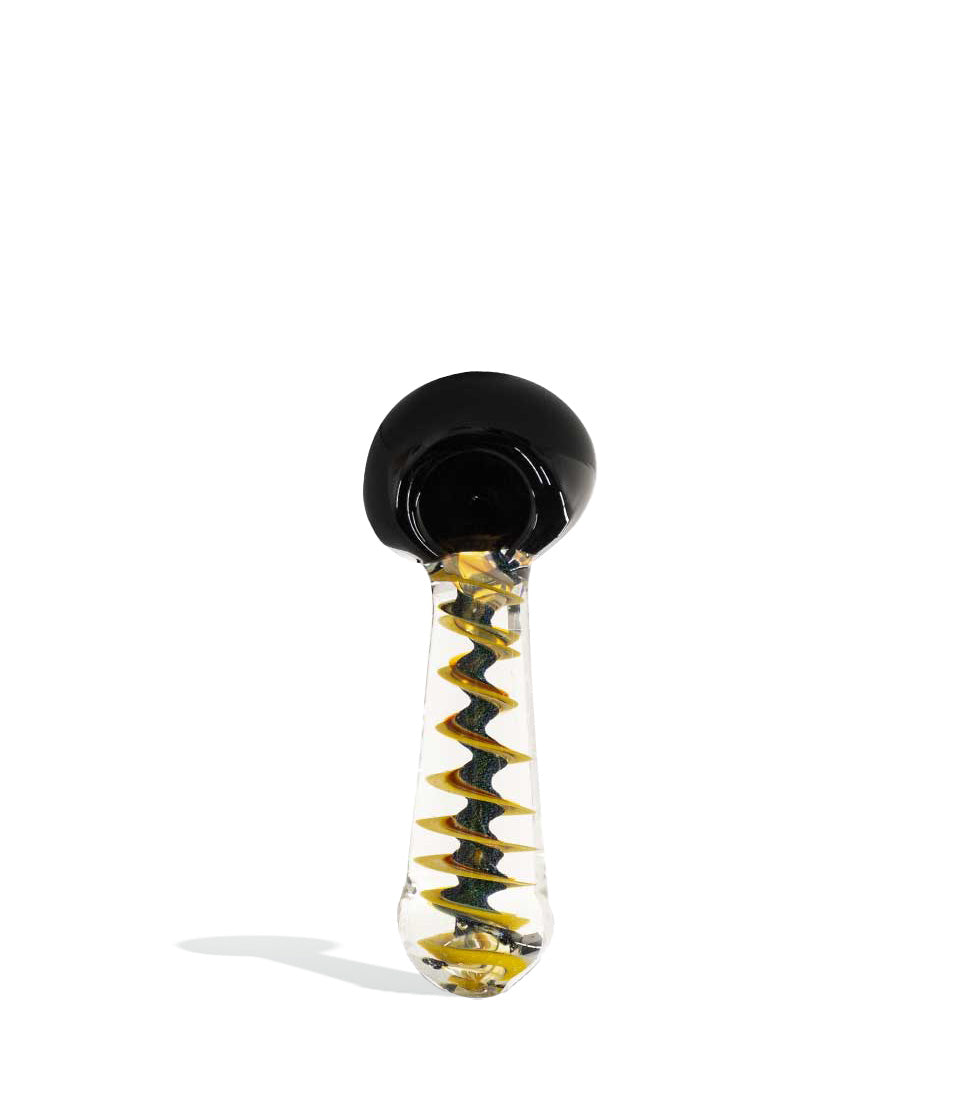 Swirl Dicro Hand Pipe glass hand pipe on white background