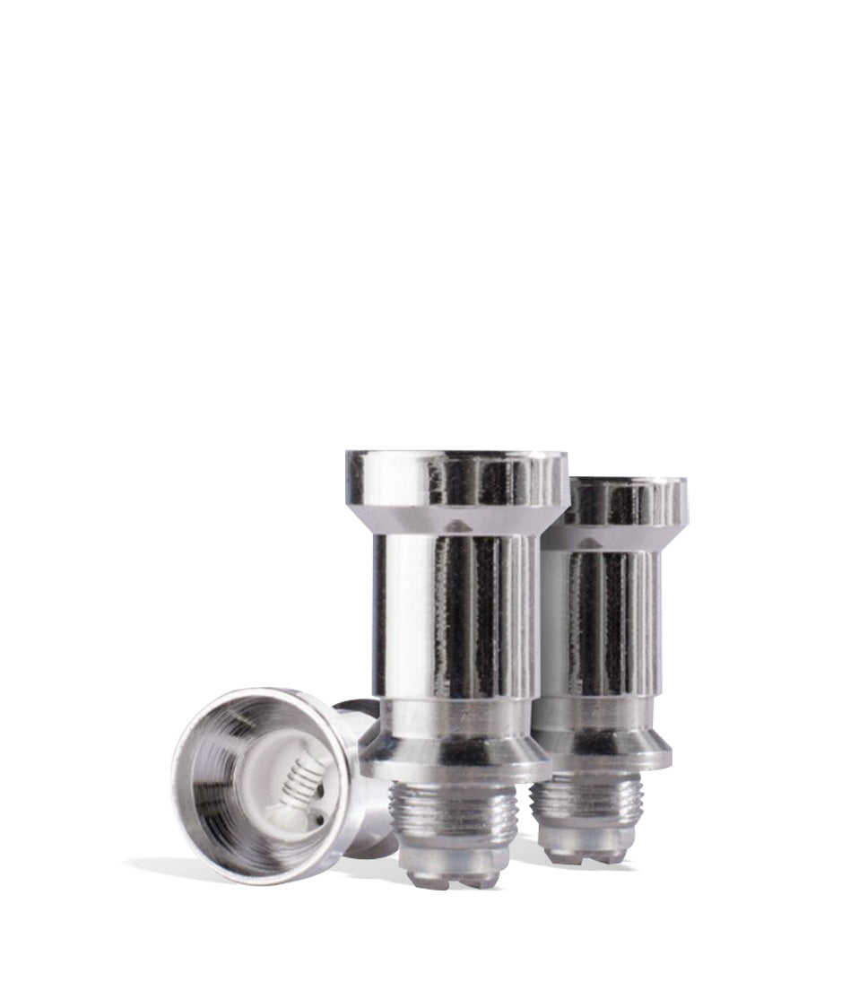 Wulf Mods Titanium Replacement Atomizers 3pk replacement atomizer for Wulf Mods vape on white background