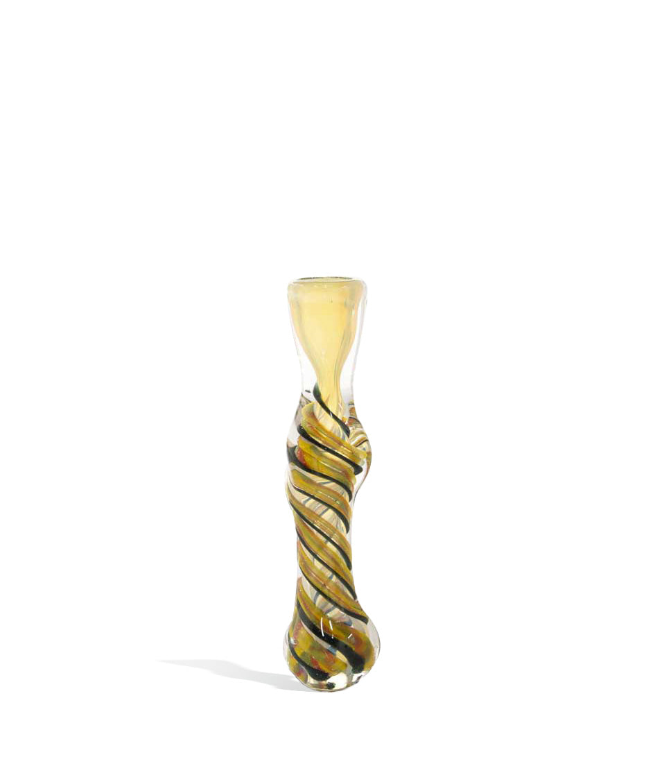 Twisted Body Fumed Chillum glass chillum one hitter on white background