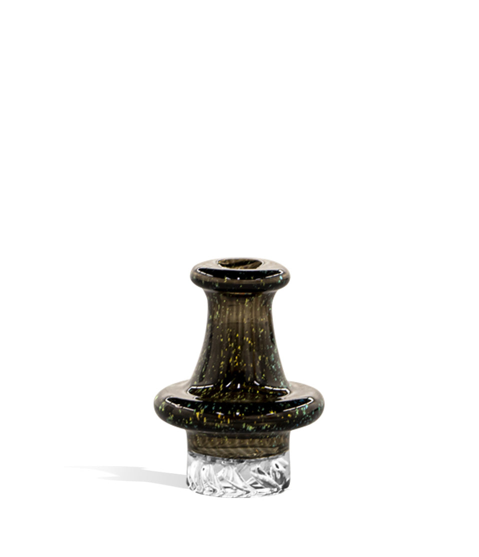 US Colored Boro Carb Cap with Turbine Cuts glass carb cap dab rig on white background