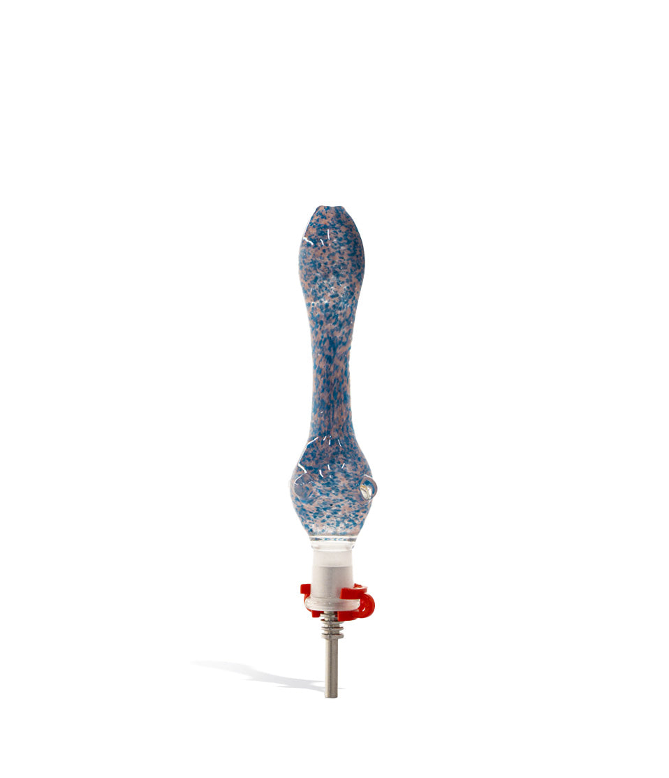 US Colored Honey Straw with 10mm Stainless Tip nectar collector concentrate on white background