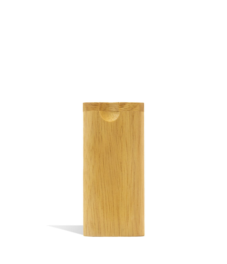 Wood Dugout with Long Bat glass hand pipe on white background