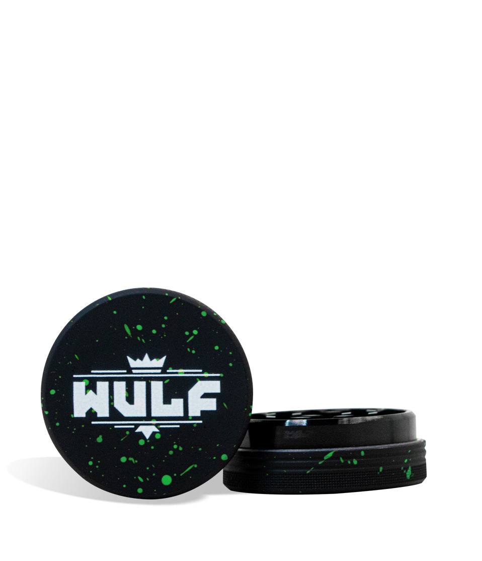 Wulf Mods 2pc 65mm Spatter Grinder herb grinder on white background