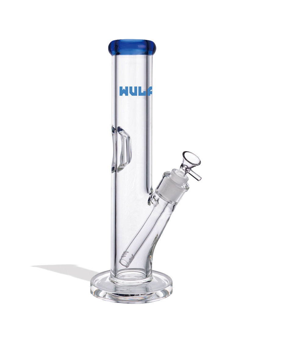 Wulf Mods 7mm 12inch Straight Water Pipe thick glass straight tube bong on white background