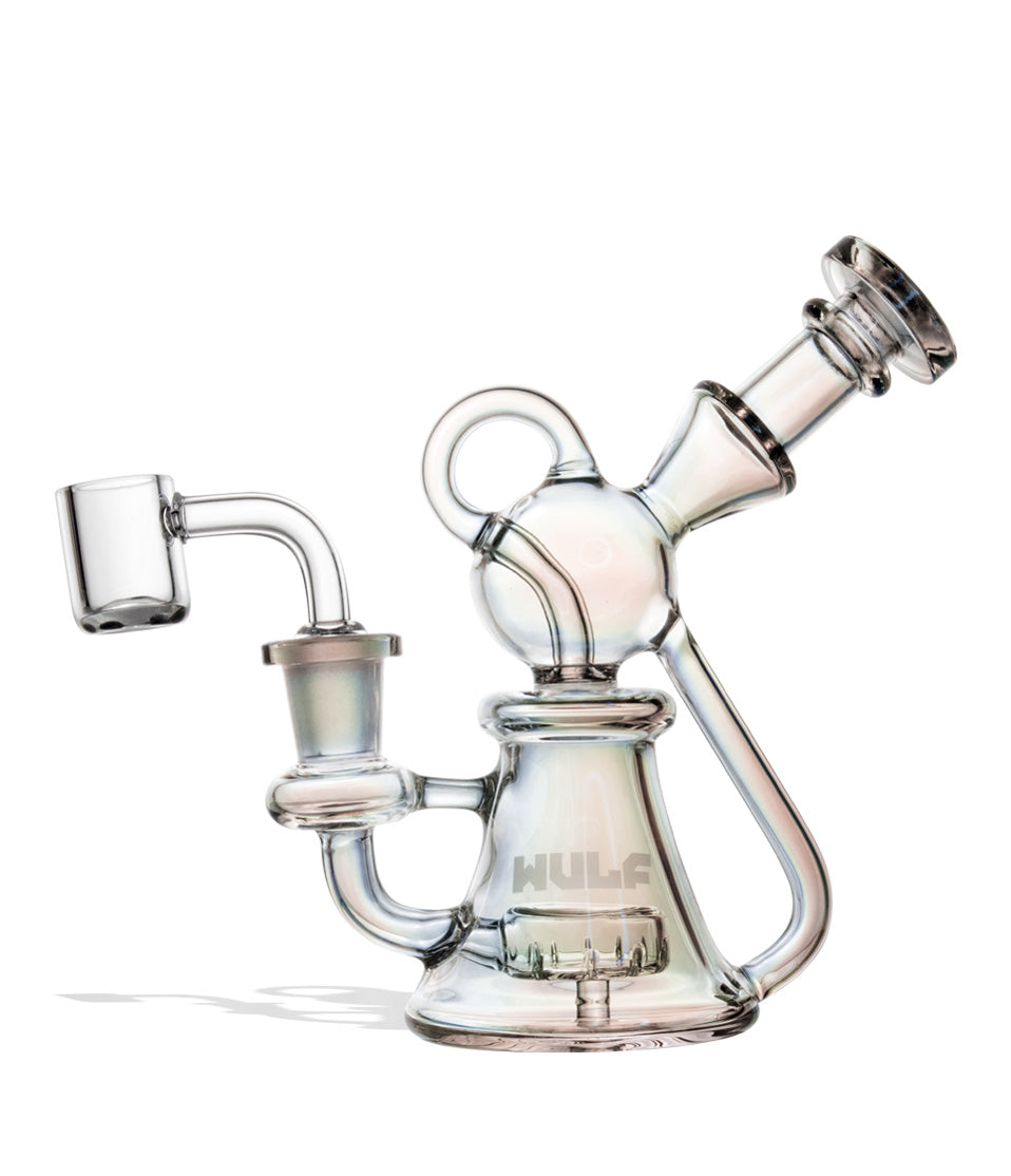 Wulf Mods Revo 14mm Dab Rig with Quartz Banger glass dab rig concentrate pipe on white background