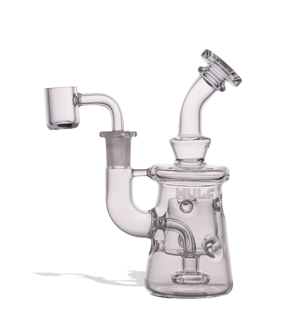 Wulf Mods Torq 14mm Dab Rig with Quartz Banger glass dab rig concentrate pipe on white background