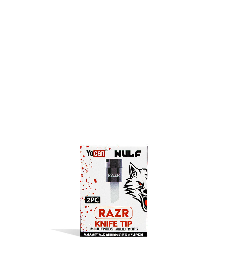 Wulf Mods RAZR Replacement Knife Tip 2pk replacement replacement part for Wulf Mods vape on white background