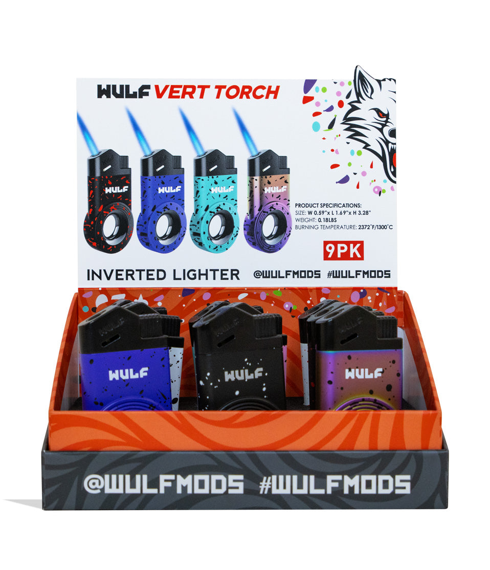 Wulf Mods Vert Inverted Torch 9pk lighter torch on white background
