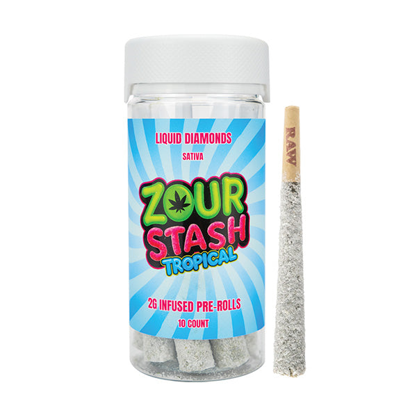 Zour Stash Liquid Diamond Pre-Rolls Tropical