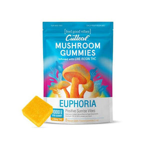 Cutleaf Euphoria Mushroom Gummies Mango Gelato
