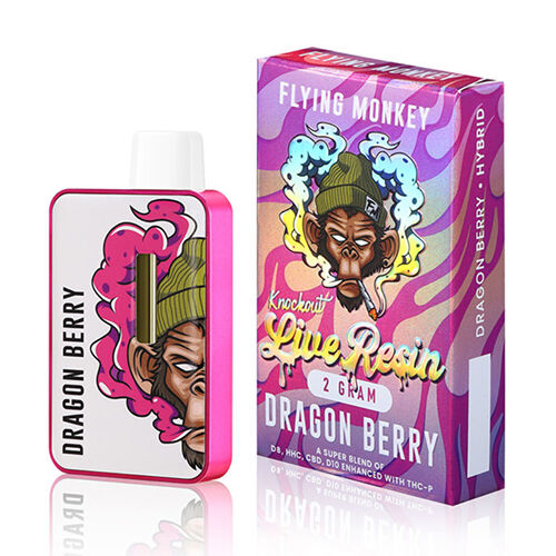 Knock Out Delta 8 Live Resin Disposable Vape by Flying Monkey | 2 Gram Knock Out Delta 8 Live Resin Disposable Vape by Flying Monkey | 2 Gram