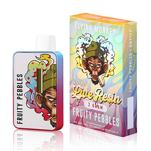 Knock Out Delta 8 Live Resin Disposable Vape by Flying Monkey | 2 Gram Knock Out Delta 8 Live Resin Disposable Vape by Flying Monkey | 2 Gram