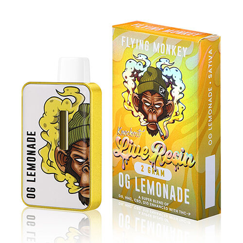 Knock Out Delta 8 Live Resin Disposable Vape by Flying Monkey | 2 Gram Knock Out Delta 8 Live Resin Disposable Vape by Flying Monkey | 2 Gram