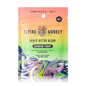 Flying Monkey Heavy Hitter Delta 8 Gummies Rainbow Candy
