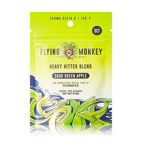 Flying Monkey Heavy Hitter Delta 8 Gummies Sour Green Apple