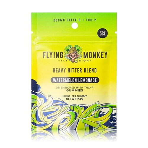 Flying Monkey Heavy Hitter Delta 8 Gummies Watermelon Lemonade