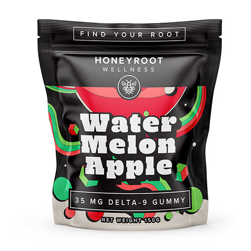 Honeyroot Delta-9 Gummies Watermelon Apple