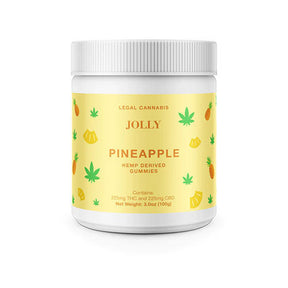 Jolly Cannabis Gummies Jar Pineapple