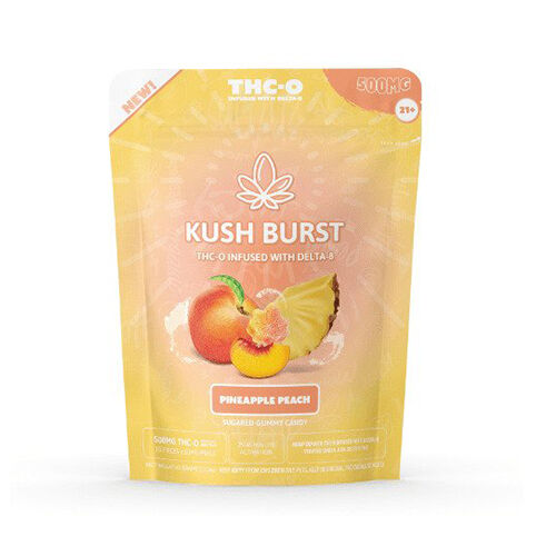 Kush Burst THC-O Gummies Pineapple Peach