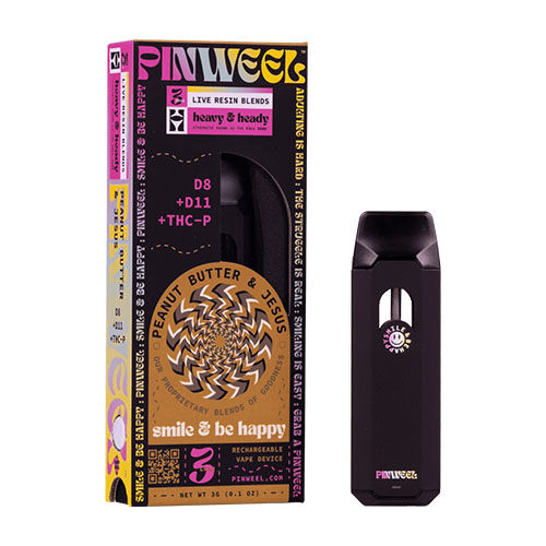 Pinweel Live Resin Blends Disposable Peanut Butter and Jesus