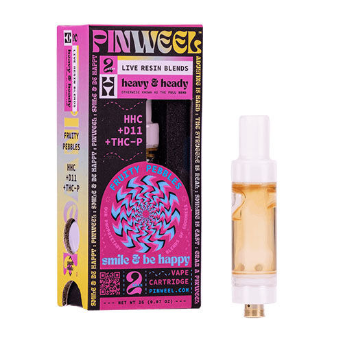 Pinweel Live Resin Blends Vape Cartridge Fruity Pebbles