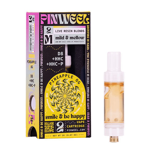 Pinweel Live Resin Blends Vape Cartridge Pineapple OG