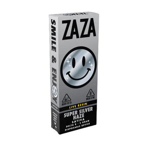 ZAZA Delta 8 Live Resin Disposable Super Silver Haze